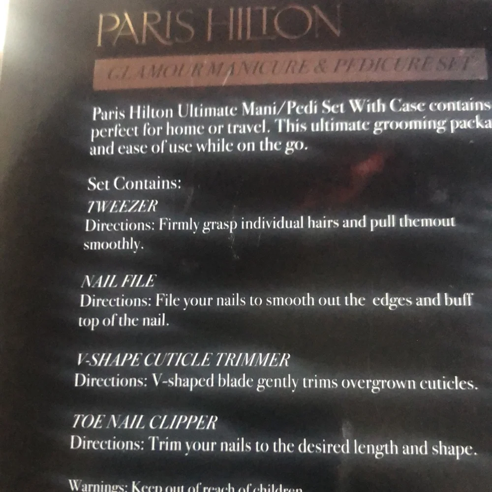 Paris Hilton Manicure & Pedicure Set with Carrying Case - Picture 6 of 7